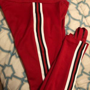 Authentic Gucci Jersey Stripe Stirrup Leggings